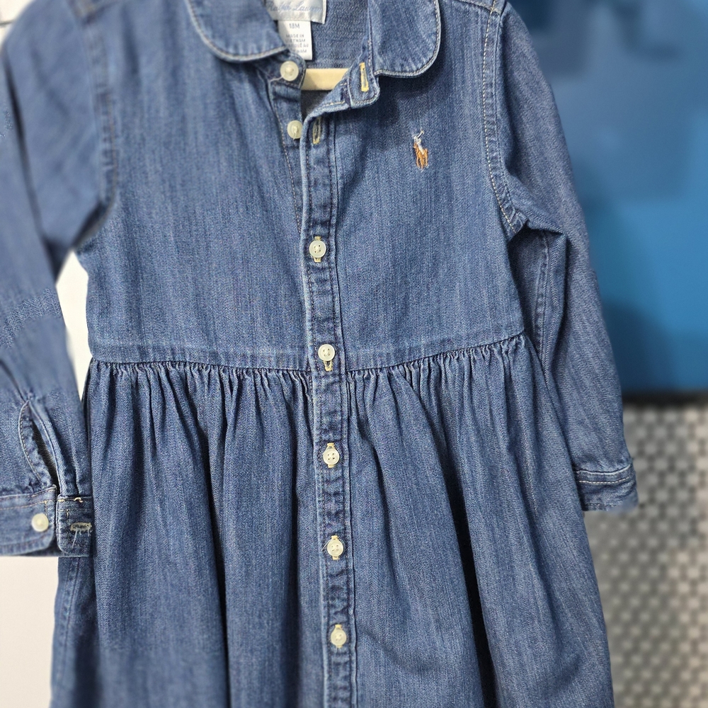 Ralph Lauren Classic Blue Kids Dress